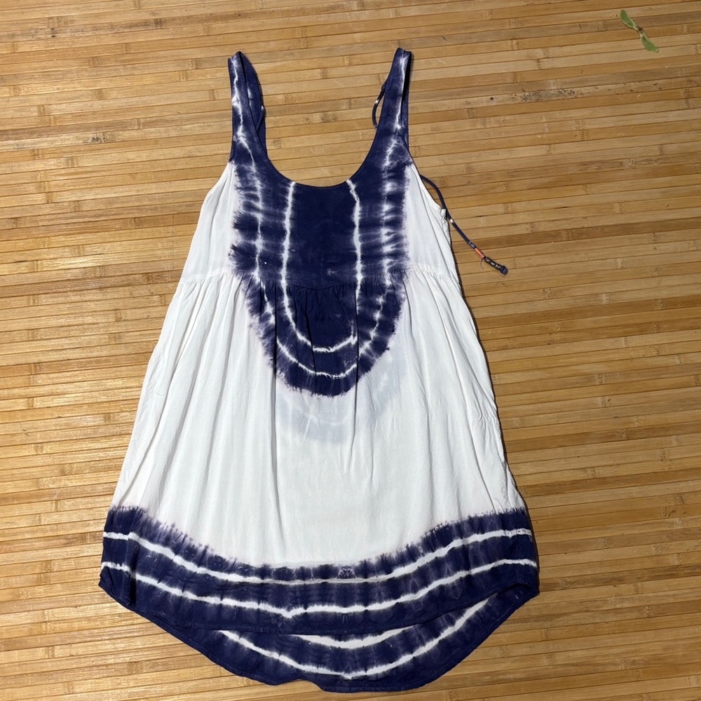 Roxy Blue and White Tie-Dye Tunic
